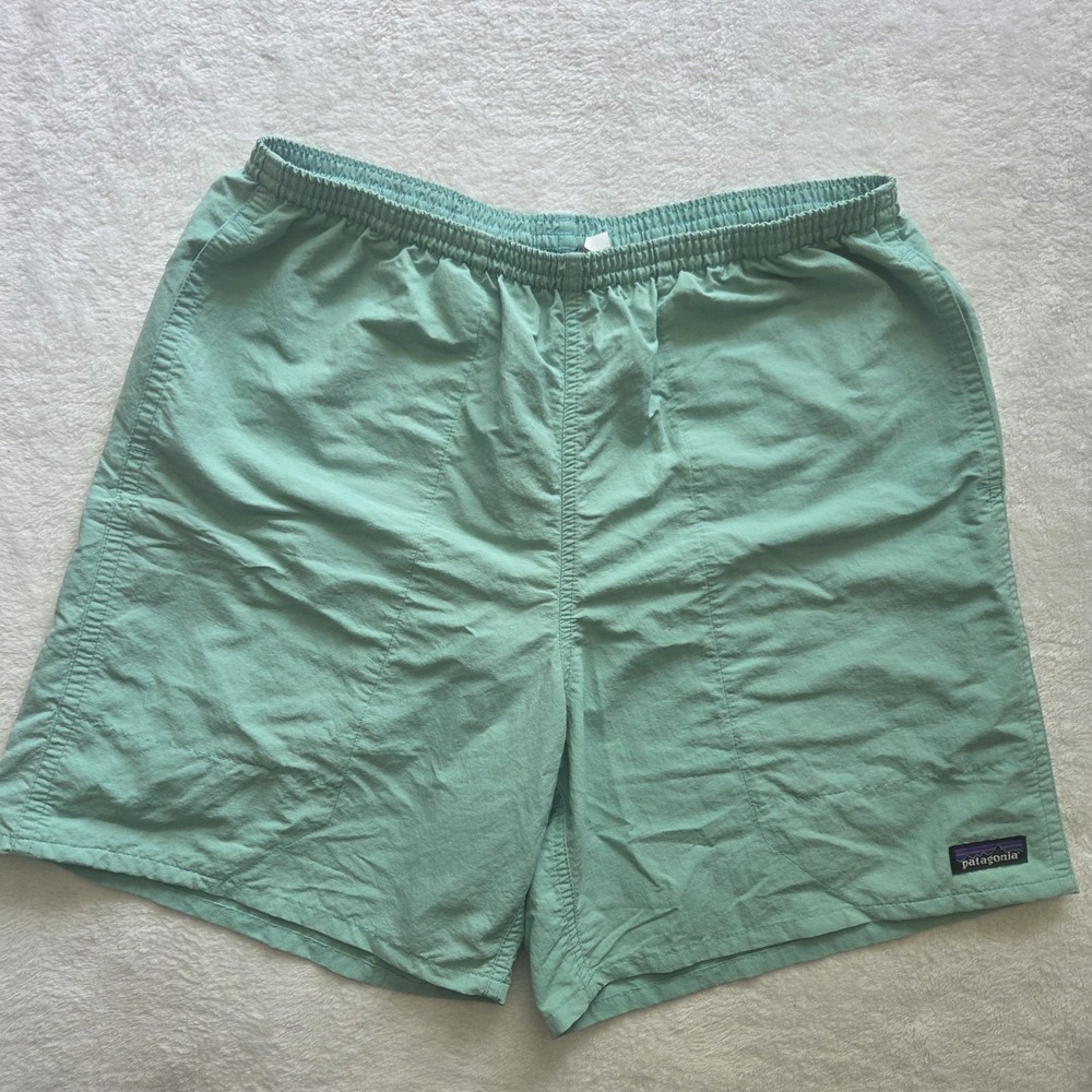 Patagonia Men's Baggies Shorts Mesh Lined Teal Size Large 7" Inseam
